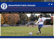 Tablet Screenshot of bloomfieldschools.org